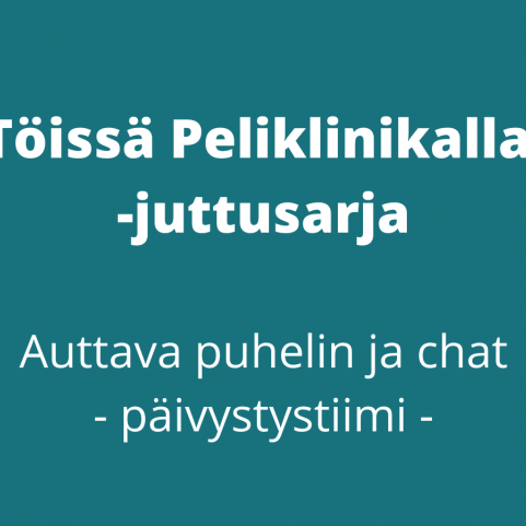 kuvassa lukee Peliklinikalla juttusarja